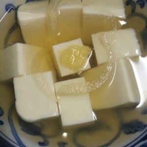 豆腐の生姜あんかけ